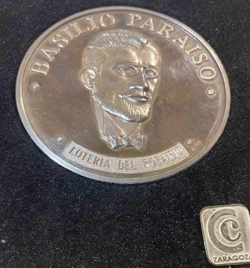 Medalla Basilio Paraíso de la Cámara de Comercio de Zaragoza a Lotería del Rosario